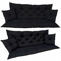 Poduszka ogrodowa ławkę huśtawkę wodoodporna 180x60x50 +2 poduszki 40x40 XL