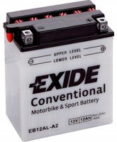 AKUMULATOR MOTOCYKLOWY EXIDE BIKE 12V 12Ah 165A YB12AL-A2 EB12AL-A2