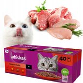 Whiskas Klasyczne posiłki 40x85 sasz Klasyczne Posiłki drób/janię/woł/sos
