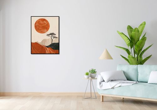 Plakat 60x80cm Afrykański Zachód Słońca na Arena.pl
