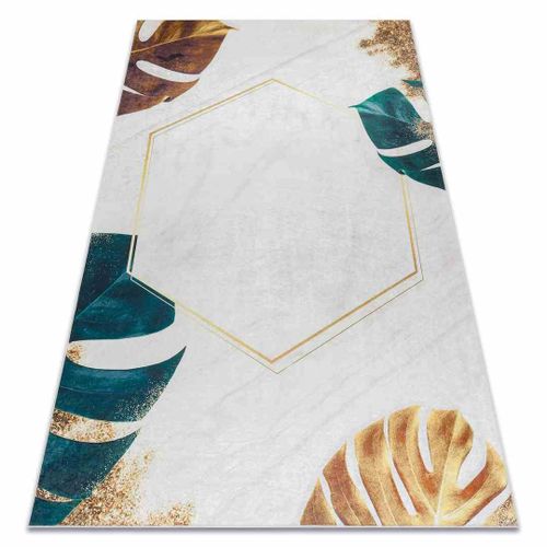 RUG/LU/ARLEN/LEAVES1/WHITE+GOLD/80x150 na Arena.pl