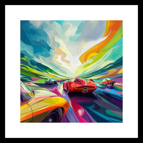 Plakat 30x30cm Wyścig Przy Barwach na Arena.pl
