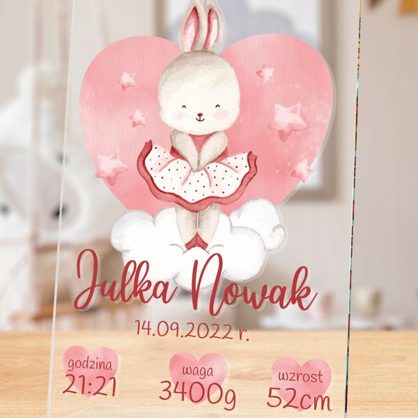 STATUETKA metryczka dla dziecka PREZENT nadruk zdjęcie 2