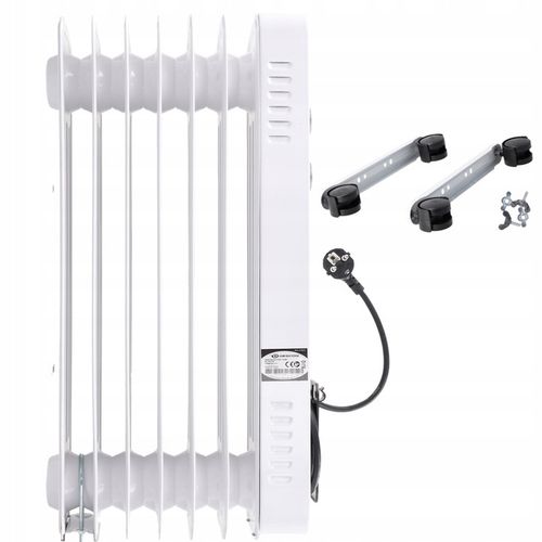 Grzejnik elektryczny Olejowy Termostat 1500W 7 Żeber Energooszczędny na Arena.pl