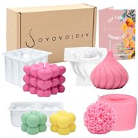 ZESTAW FOREMEK DO ROBIENIA WYROBU ŚWIEC AKCESORIA DO ŚWIECZEK DIY SOYOVO