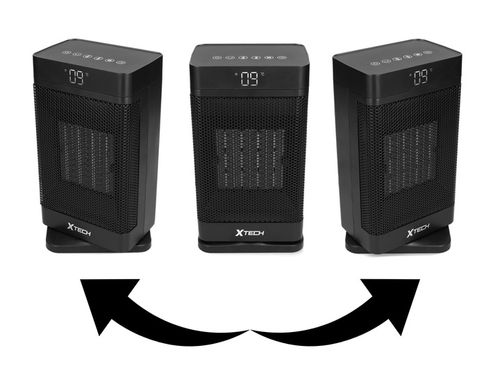 TERMOWENTYLATOR PRZENOŚNY GRZEJNIK FARELKA DO POKOJU Z PILOTEM 1500 W na Arena.pl