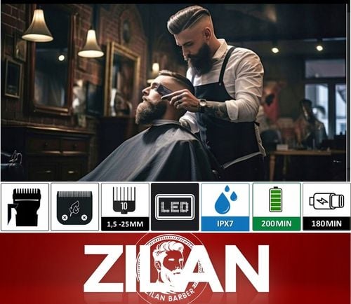 MASZYNKA DO STRZYŻENIA TRYMER DO BRODY WŁOSÓW BARBER USB ZILAN QUERA na Arena.pl