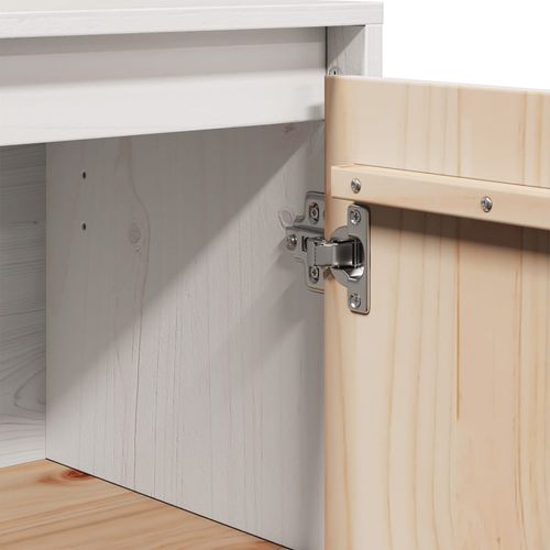 Szafka, biała, 60x34x75 cm, lite drewno sosnowe na Arena.pl