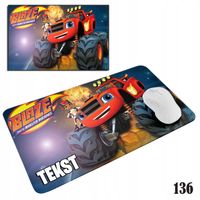 PODKŁADKA POD MYSZKĘ MYSZ WZORY DO WYBORU - BLAZE TRUCK AUTKA 29x36cm