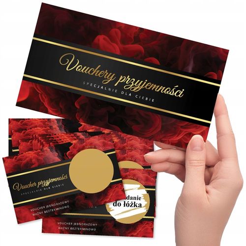 25x VOUCHERY PRZYJEMNOŚCI ZDRAPKI MIŁOŚCI walentynki Prezent Kupon +KOPERTA na Arena.pl