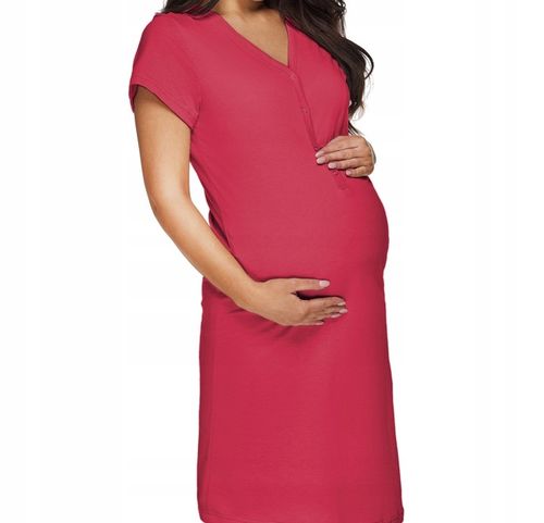 BAWEŁNIANA KOSZULA DO KARMIENIA PORODU CIĄŻOWA ROZPINANA GŁĘBOKO NA na Arena.pl