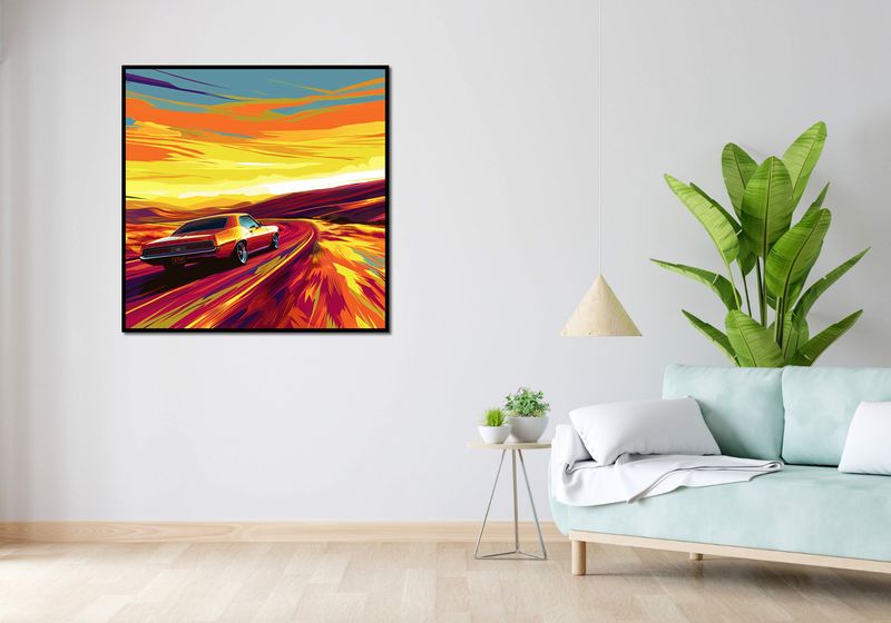 Plakat 100x100cm Pędź Przed Siebie zdjęcie 4