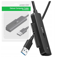 adapter ugreen  cm321 usb do dysku sata 2.5, 50cm (czarny)