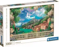 Puzzle 3000 elementów. High Quality Collection. Bujny taras nad jeziorem