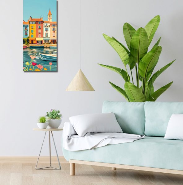 Obraz 30x70cm Wielobarwne Nadbrzeże zdjęcie 2