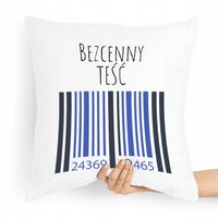 Poduszka Prezent Dla Teścia Taty Bezcenny Teść Z Nadrukiem Ze Zdjęciem