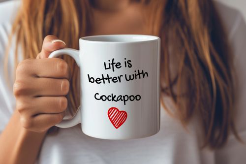 Cockapoo kubek z psem life is better Art-Dog na Arena.pl