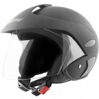 KASK OTWARTY JET MOTOR SKUTER MOTOCYKL ROWER QUAD HULAJNOGA XL CZARNY MAT