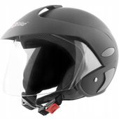 KASK OTWARTY JET MOTOR SKUTER MOTOCYKL ROWER QUAD HULAJNOGA XL CZARNY MAT