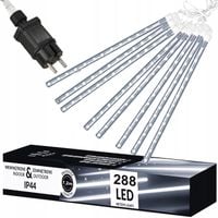 METEORY SOPLE 50cm LED LAMPKI ZEWNĘTRZNE CHOINKOWE PADAJĄCY ŚNIEG IP44 7.2m