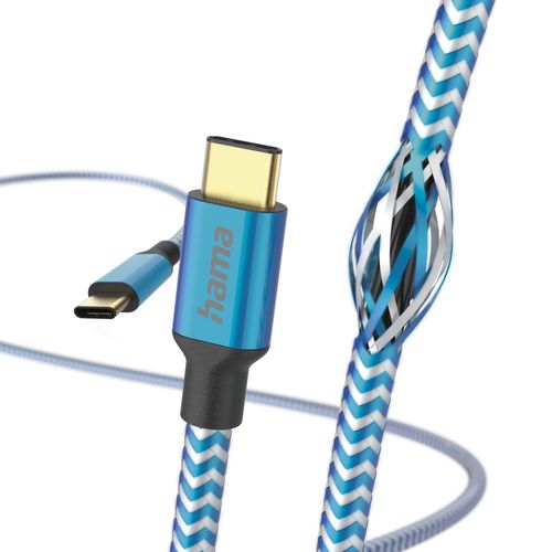 Kabel HAMA Ładujący/data Reflected USB-C - 1.5m Niebieski na Arena.pl