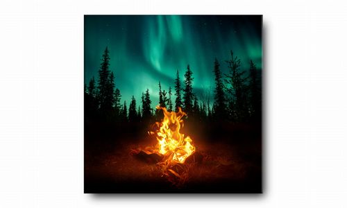 OBRAZ NA PŁÓTNIE 125 Zorza 40x40cm na Arena.pl