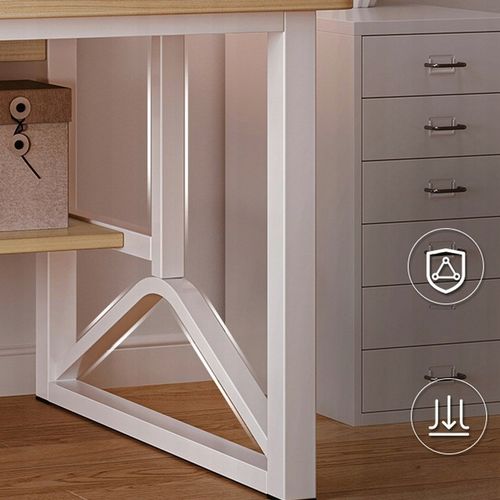 BIURKO KOMPUTEROWE JASNY DĄB LAPTOP STOLIK GAMINGOWE NOWOCZESNE LOFT na Arena.pl