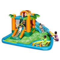 DMUCHANIEC ZJEŻDŻALNIA WODNA DLA DZIECI WYSPA 7W1