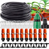 ZESTAW NAWADNIANIA KROPELKOWEGO SYSTEM AUTOMATYCZNY 20M+KROPLOWNIKI OPASKI