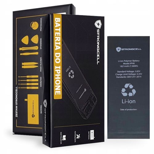 Bateria do iPhone 8 A1863 A1905 A1906 STRONGCELL ŚWIEŻA na Arena.pl