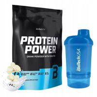 BIOTECH PROTEIN POWER 1000 g + BIOTECH SHAKER WAVE + NANO 300 ml +150 ml