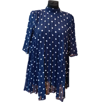 Sukienka Przed Kolano Casual Granatowa 34 Przewiewna Stylowa Na Lato