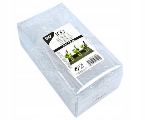 Pipety deserowe pipetki cukiernicze do deserów ciast 4ml 8cm 100 sztuk na Arena.pl