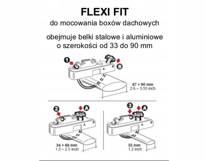 BOX DACHOWY INTER PACK STELLA 480 KEVLAR CZARNY FLEXI FIT do każdej belki zdjęcie 6