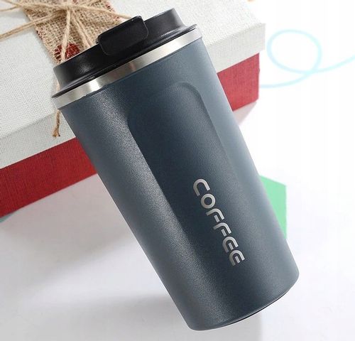 Kubek COFFEE termiczny termos kawę szczelny 510ML  C45_Granatowy na Arena.pl