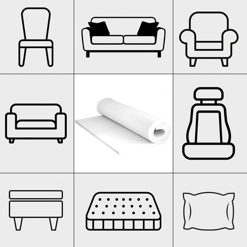 PIANKA TAPICERSKA GĄBKA MEBLOWA SOFA KANAPA FOTEL MATERAC T25 200x60x10 CM na Arena.pl