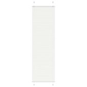 Roleta plisowana biała 65x200 cm Szerokość tkaniny 64,4cm