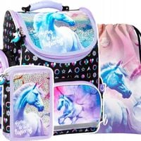 TORNISTER SZKOLNY UNICORN DZIEWCZĘCY JEDNOROŻEC KL 1-3 DERFORM PIÓRNIK