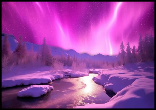 Plakat 100x70cm Aurora Nad Niebiem na Arena.pl