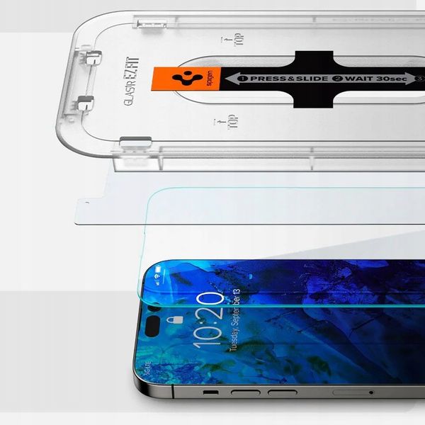 Szkło hartowane na ekran do iPhone 14 Pro, Spigen zdjęcie 15
