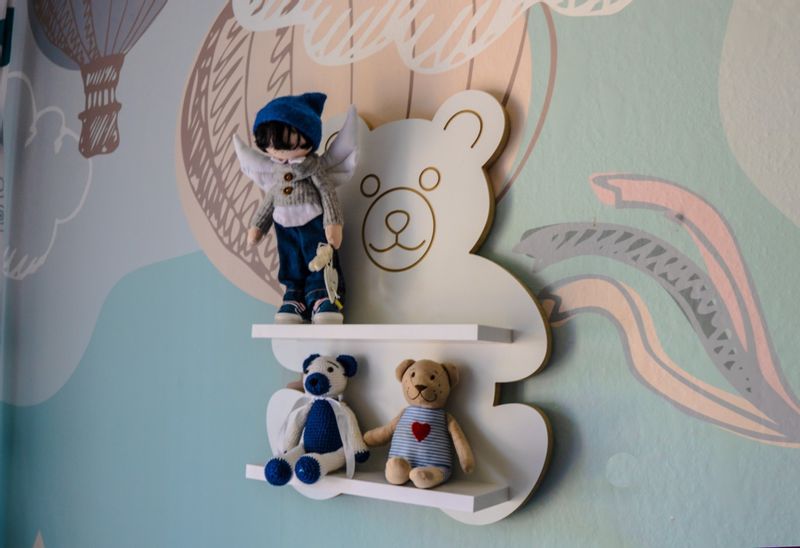 Półka Miś Dwupoziomowa Misiu biały zdjęcie 2