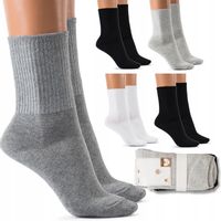 SKARPETY damskie BAWEŁNIANE wysokie BEZUCISKOWE wygodne SPORTOWE 35-38