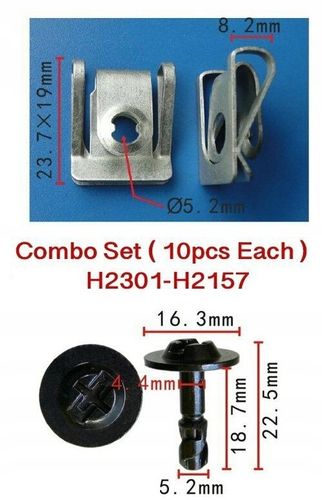 10X WKRĘT ŚRUBA SPINKA OSŁONY SILNIKA AUDI VW B8 A4 A5 A6 A7 A8 Q3 Q5 Q7 S4 na Arena.pl