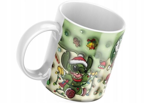 Świąteczny Kubek 3D Disney, Stitch - Idealny Na Prezent - Urodziny - NOWOŚĆ na Arena.pl