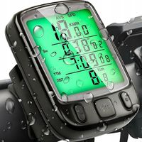 LICZNIK ROWEROWY PRZEWODOWY 28 FUNKCJI LCD DO ROWERU PRĘDKOŚCIOMIERZ IP68