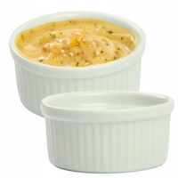 KOKILKA PORCELANOWA DO ZAPIEKANIA 7CM MISECZKA NACZYNIE DO SOSÓW DIPÓW