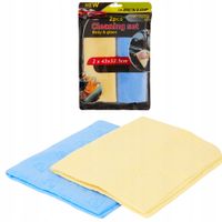 ZESTAW CZYSZCZĄCY do auta DUNLOP Ściereczki z irchy do karoserii szyb 2szt
