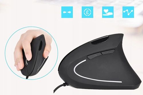 Myszka wertykalna RENEW FORCE pionowa MYSZ ergonomiczna przewodowa CICHA na Arena.pl