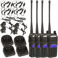4x KRÓTKOFALÓWKA MOCNA WALKIE TALKIE BAOFENG UV-82 5W PMR RADIOTELEFON
