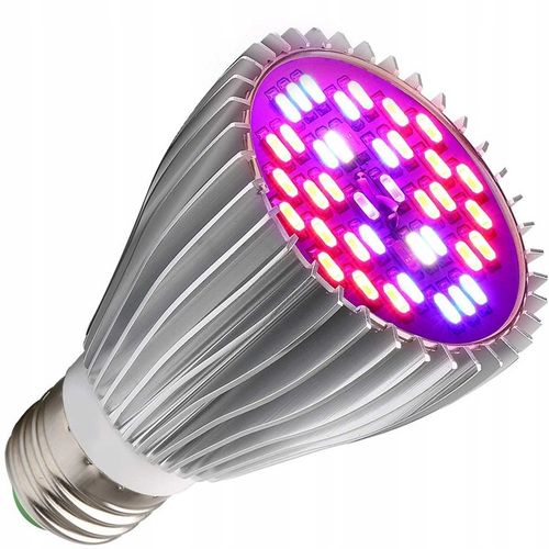 ŻARÓWKA DO WZROSTU UPRAWY ROŚLIN LAMPA PANEL FULL SPECTRUM 30W 40 LED E27 na Arena.pl